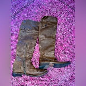 Frye OTK Brown Leather Riding Boots - Size 8.5